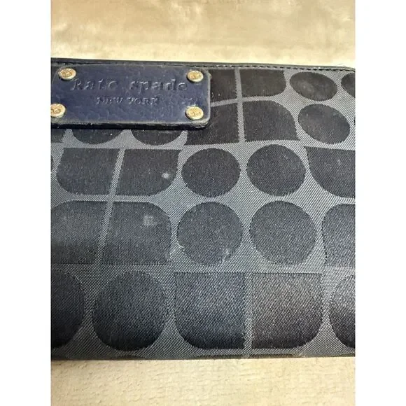 Kate‎ Spade Neda Thompson Street Noel Navy Zip Around Wallet - Picture 4 of 10
